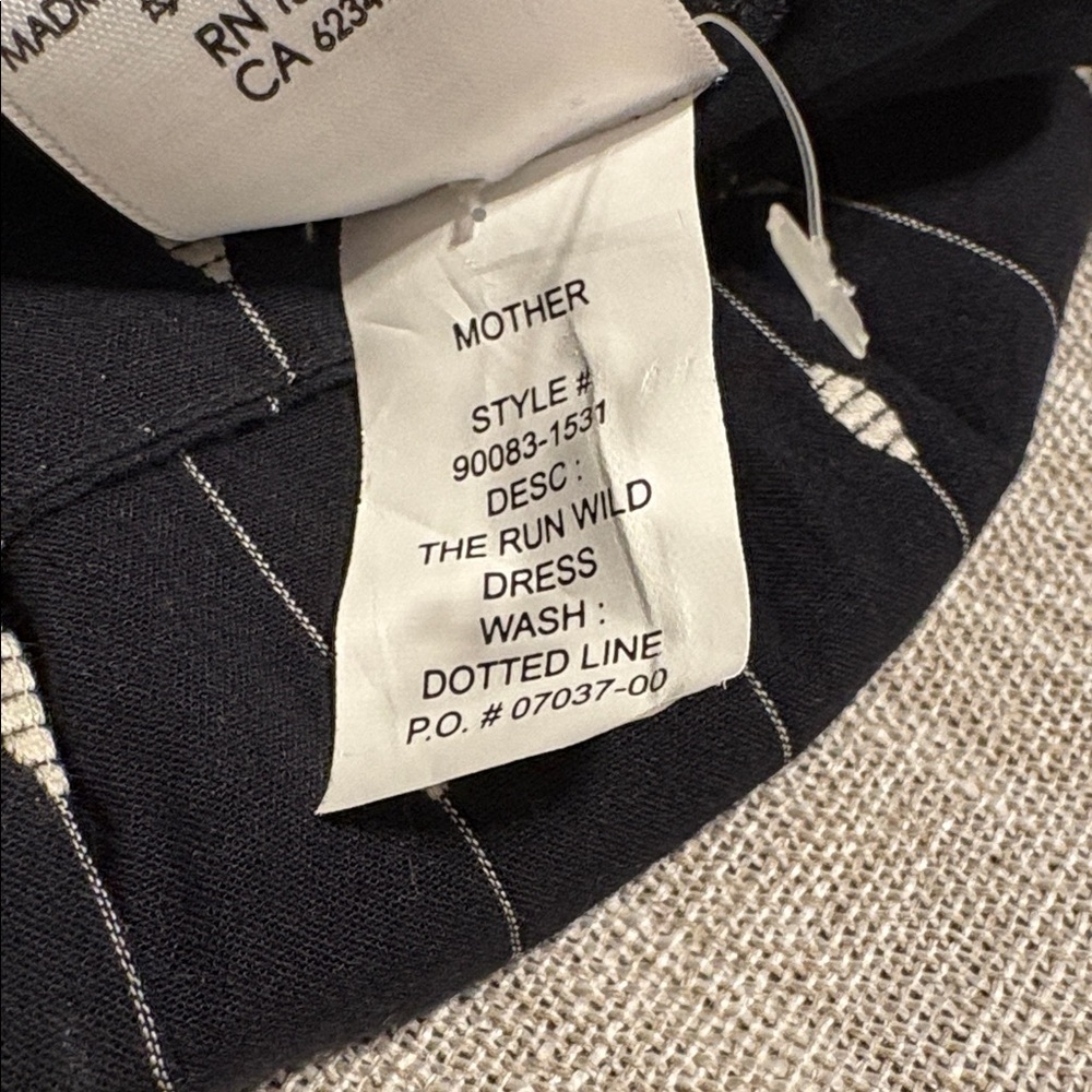 MOTHER The Run Wild Dot Line Cotton Dress - Picture 6 of 7